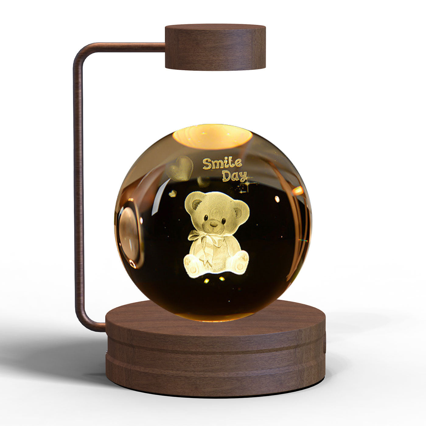 Crystal Ball Dinosaur Night Light – 3D LED USB Lamp with Warm Glow for Bedroom, Gifting & Eco Ambience