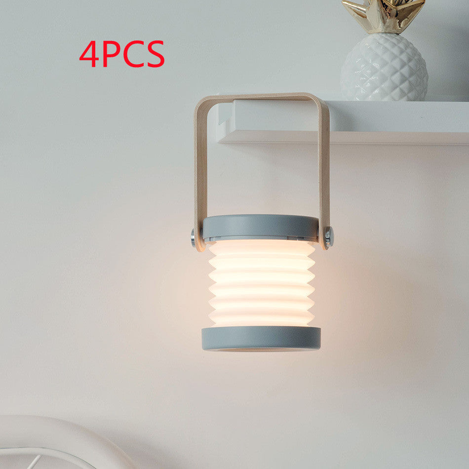 Foldable Touch LED Night Light – Dimmable, USB Rechargeable, Eco-Friendly Portable Lamp for Home & Reading