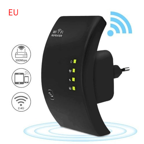 300Mbps WiFi Repeater | Wireless Range Extender with WPS & Signal Amplifier