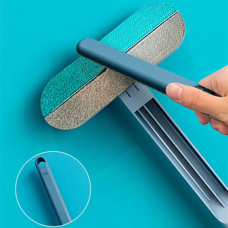 4‑in‑1 Pet Hair & Screen Cleaning Brush – Wet/Dry Lint Remover with Extendable Handle